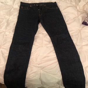 Valentino raw denim jeans